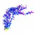 Kunststof aquariumplant blauw-paars